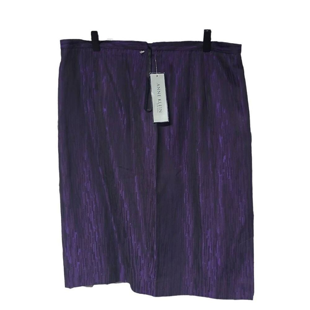 Anne Klein Purple Midi Skirt